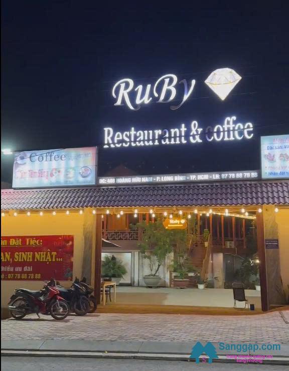 SANG NHƯỢNG NHÀ HÀNG HOẶC CHIA CỔ PHẦN NHÀ HÀNG RUBY 
