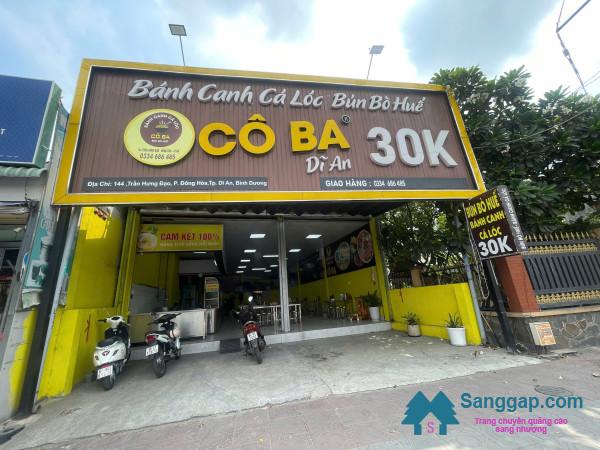 SANG NHƯỢNG QUÁN BÚN – BÁNH CANH DOANH THU ỔN ĐỊNH TẠI DĨ AN