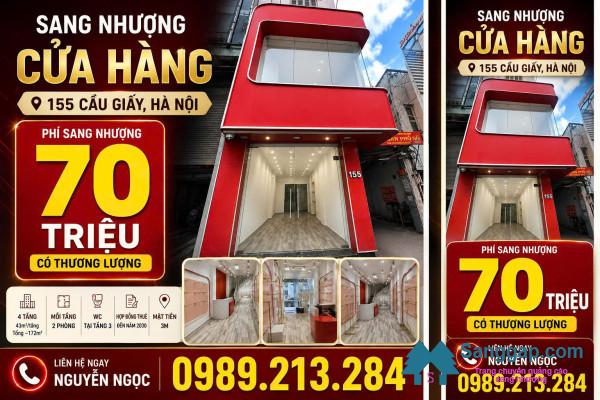 SANG NHƯỢNG CỬA HÀNG MẶT ĐƯỜNG CẦU GIẤY – HÀ NỘI